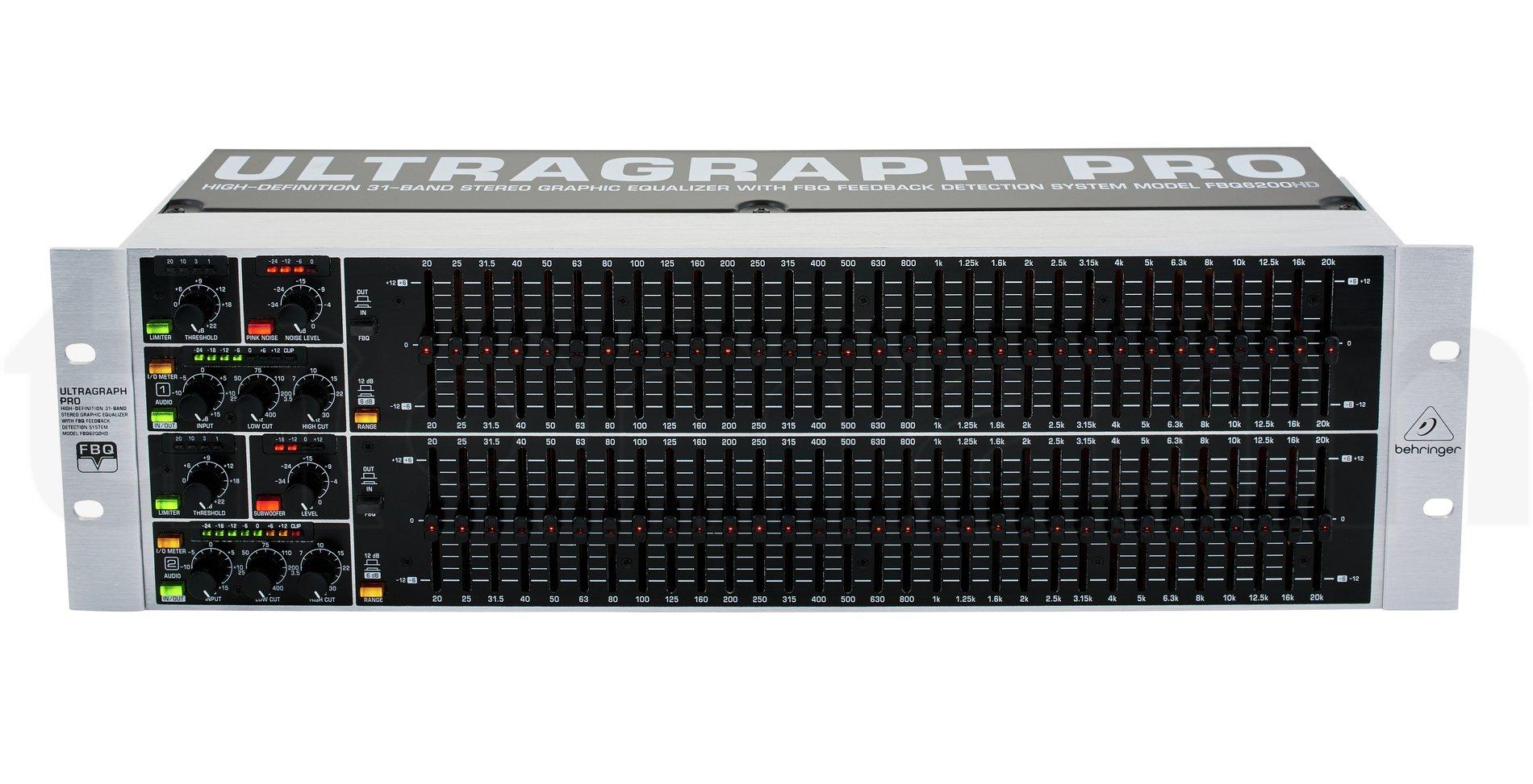 

Behringer FBQ6200HD Stereo Graphic Equalizer with Feedback Detection and Subwoofer Output 31-Band