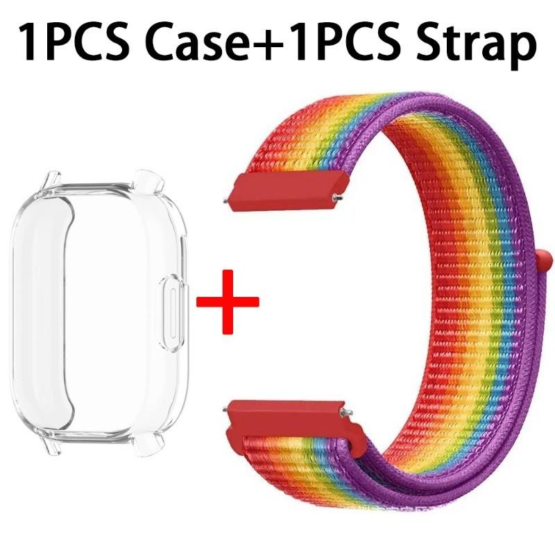 

Чехол + Нейлоновый ремешок для Redmi Watch 5 Active / 5 Lite ремешок для часов для Xiaomi Redmi Watch 5Lite 5Active Наручный ремешок и чехол Redmi Watch 5Active