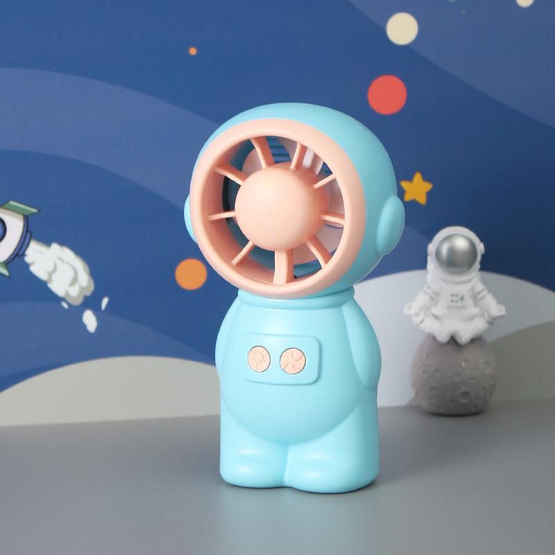 

Turbine Space Astronaut Mini Fan With Light Usb Charging Star Kids Portable Mini Desktop Electric Fan Fy2301 Astronaut Fan Emerald Green синій