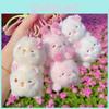 Creative Cherry Blossom Kitten Bear Rabbit Overlapping Plush Doll Pendant