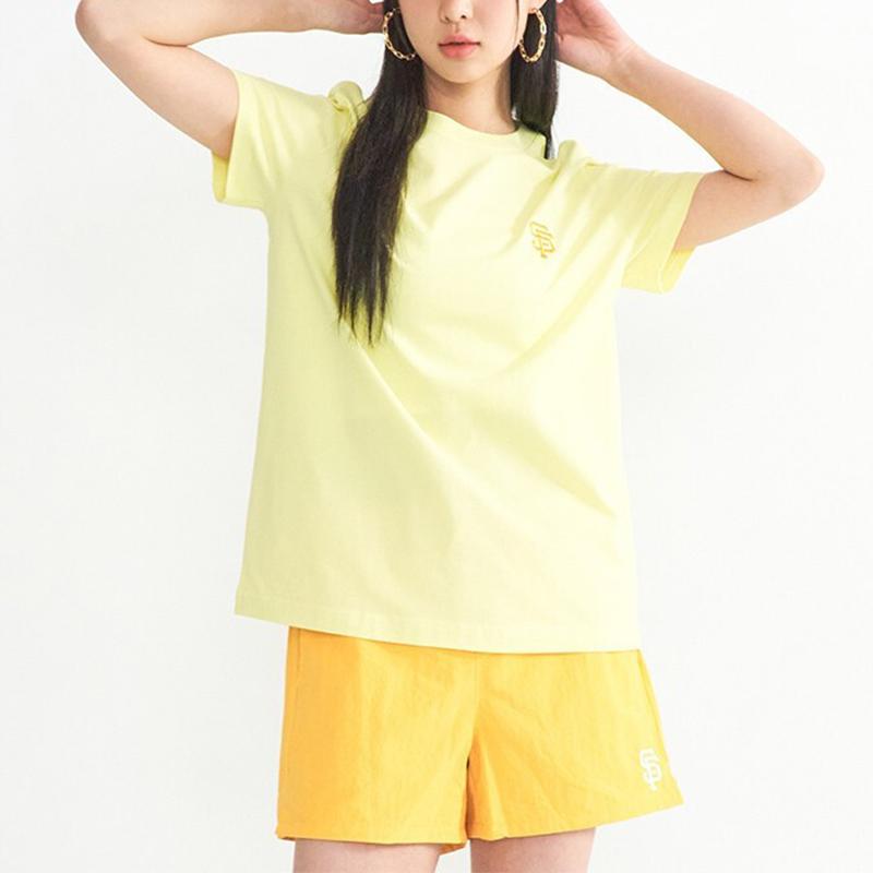 New MLB T Shirts Unisex Yellow 3ATSEC323-14YEL