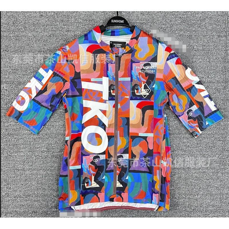 Herren Damen Radtrikot Kurzarm Schnelltrocknend Atmungsaktiv Fahrrad Sportshirt Straßenfahren
