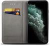 CASE for IPHONE APPLE 11 Pro SMART BOOK MAGNET CASE BLACK + GLASS