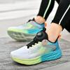 Summer Sports Shoes New Rotating Button Ultra-light Shock-absorbing Running Shoes Large Size Couple Casual Shoes