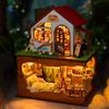 DIY Wooden Bakery Store Casa Doll Houses Miniature Model Kits Forest Bedroom Dollhouse Furniture Girls Birthday Gifts