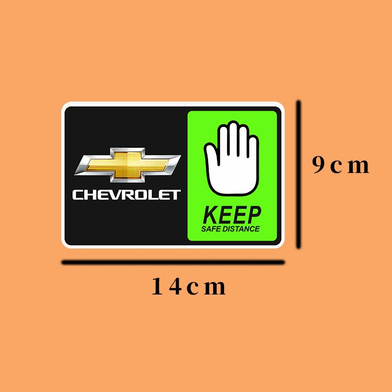 

Подходит для Chevrolet Spark Captiva Cruze Tracker OrlandoTrax Соблюдайте дистанцию Автомобильная декоративная водостойкая наклейка Аксессуары зелёный