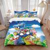 Super Mario Adventure Print 3Pcs Bedding Setduvet Cover With 2 Bedropillowcase Home Birthday Gift