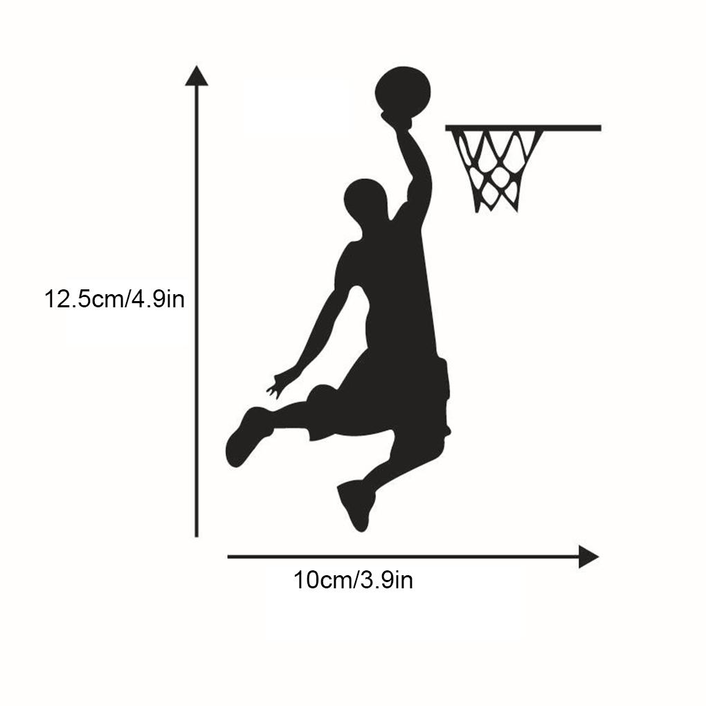 Autocolant de Perete Jucător de Baschet Driblând Tapet Confortabil Accesoriu Modern pentru Casă Decorare Ușă Autocolante Artă