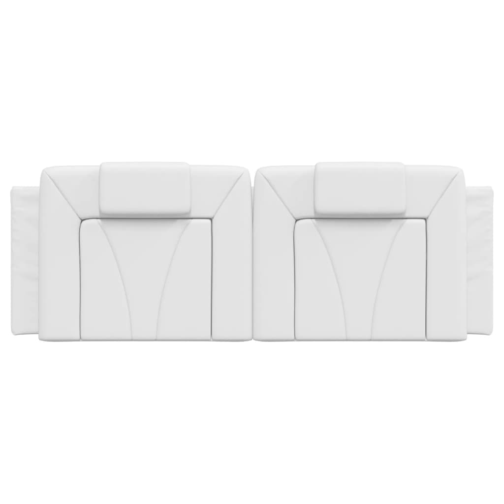 Vidaxl Poduszka Na Wezgłowie, Biała, 120 Cm, Sztuczna Skóra