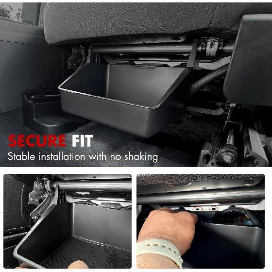 Mabett Under-Seat Storage Box for Ford Maverick Power Seat -2025, Front Row Electric Seat Underseat Organizer Accessories