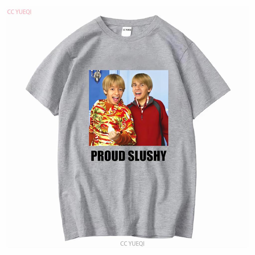 Proud Slushy Noobz Heavy Cotton T Shirt long or short sleeves vintage Washed Top For Everyday Wear streetwear homme Slightly