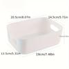 5pcs Stackable Storage Box Set Rectangular Plastic Organizer Containers Durable Reusable for Kitchen Bathroom Dorm Essentials