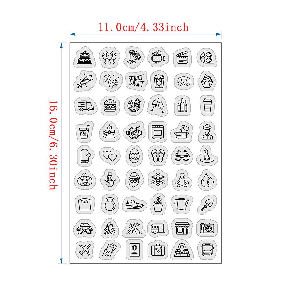

Icon Series Transparent Silicone Stamps - DIY Journal Set March 2025 (7403-7404)