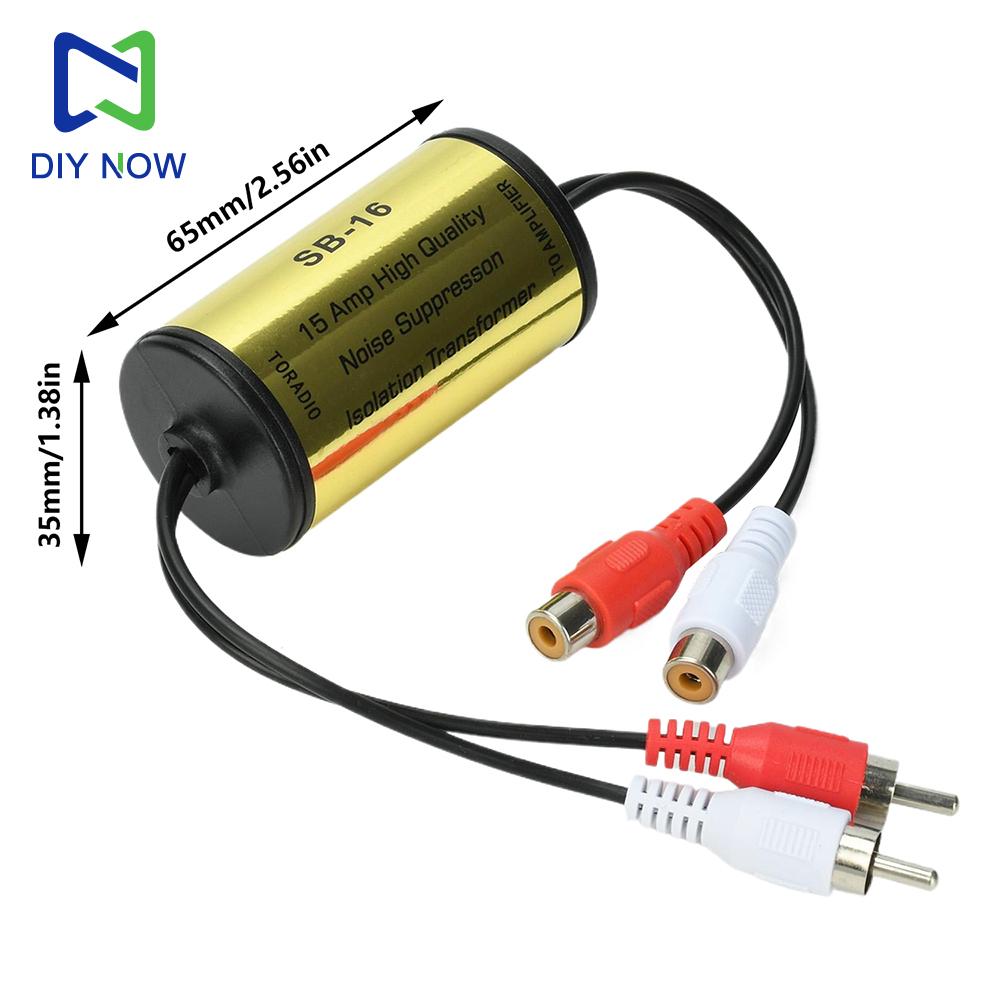 RCA Audio Noise Filter Suppressor Effectively Reduces Audio Noise Eliminates Speaker Interference for Car and Home Audio Systems