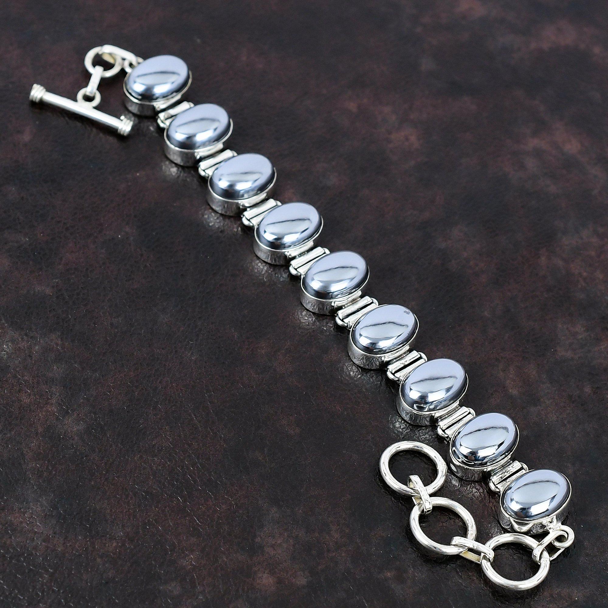 

Браслет из драгоценного камня шунгит Браслет ручной работы Уникальные ювелирные изделия Браслет из стерлингового серебра 925 пробы Регулируемый браслет-цепочка Элегантный браслет для подарка Adjustable