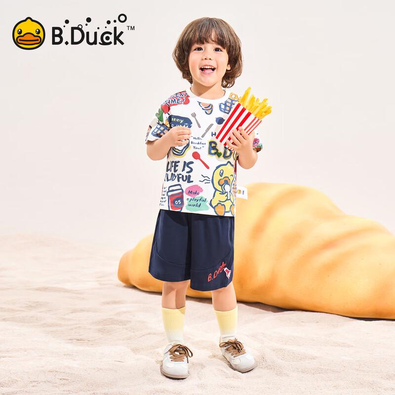 B.Duck Boys' Ice-Feel Quick-Dry Cartoon T-Shirt