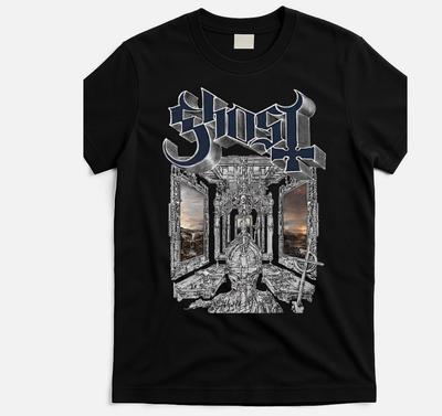 Camiseta Glitter Ghost Skeletá, Merchandising Gira Ghost 2025, Camiseta Amante de la Música Rock