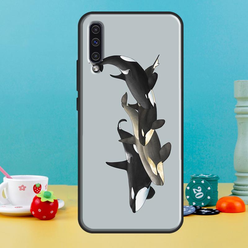 Orcas Killer Whales Case For Samsung Galaxy A16 A56 A15 A22 A52 A32 A54 A14 A26 A36 A55 A35 A05 A06 A53 A33 A13