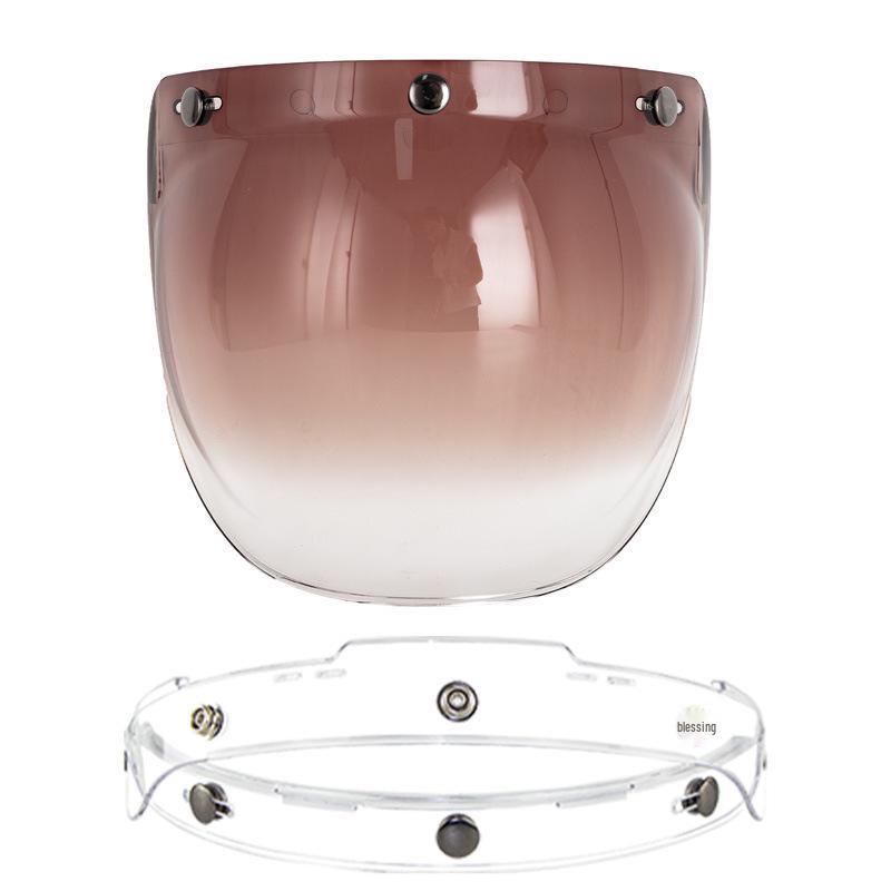 Popular Retro Motorcycle Helmet with Bubble Visor and Frame