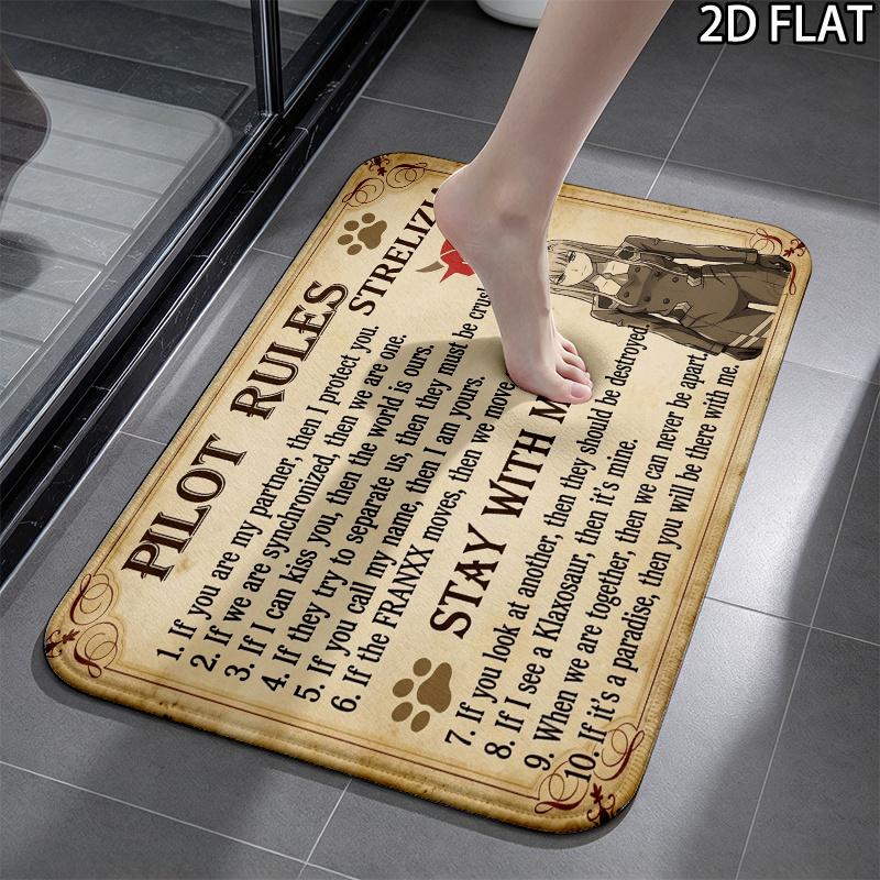 Franxx 3Pcs Flannel Toilet Mat Set Bathroom Rug Bath Carpet Non Slip Home Decor Toilet 3 Pcs Bathroom Textile Set