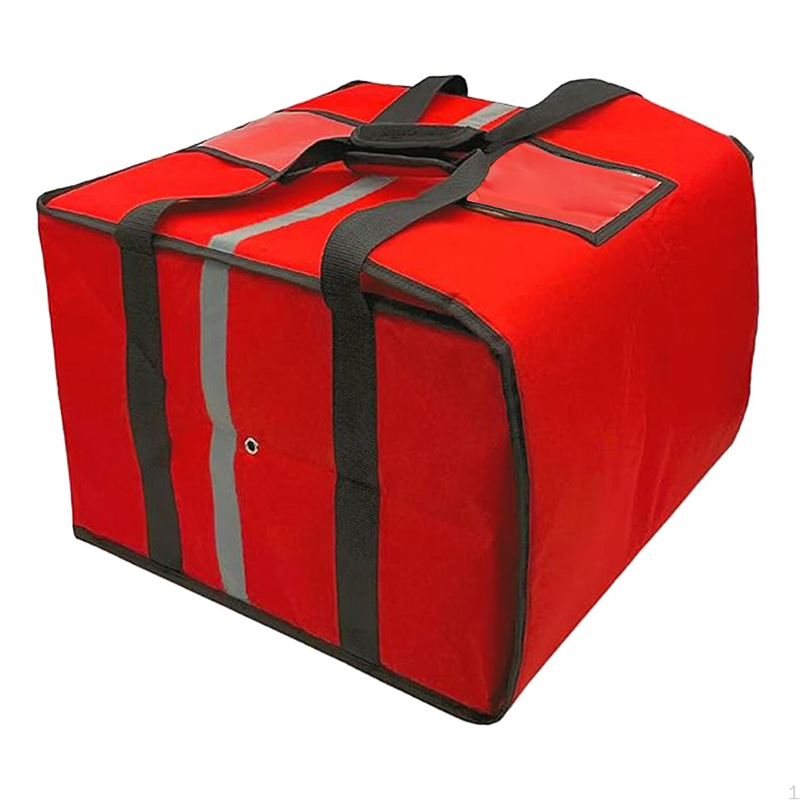 

Pizza Carrier Food Delivery Bag for Deliveries Reusable Insulated Shopping Catering