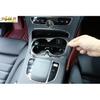 For Benz C-Class 2015-21 Carbon Fiber Gear Water Cup Holder Frame Cover Trim New