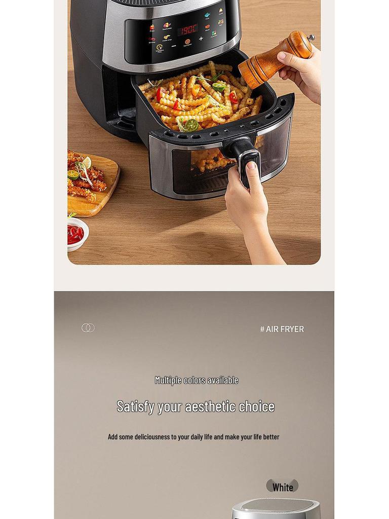 Touch Screen Air Fryer: Large Capacity, Oil-Free, Multi-Function