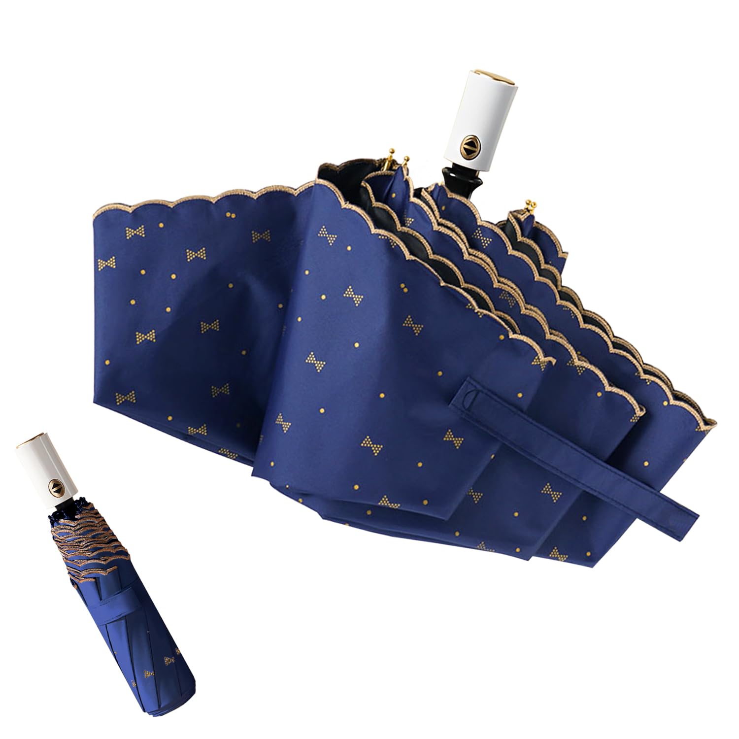 

Складной зонт от солнца с УФ-подсветкой, подходит для солнца и автоматический, 8 спиц, идеально подходит для дождливого сезона, для женщин, защита, блокировка,