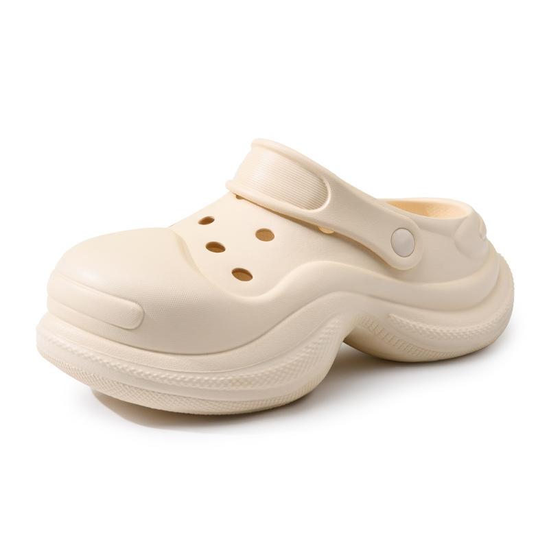 Girls' hole shoes heightening shoes wear thick soles, non-smelly feet, non-slip slippers, advanced sense