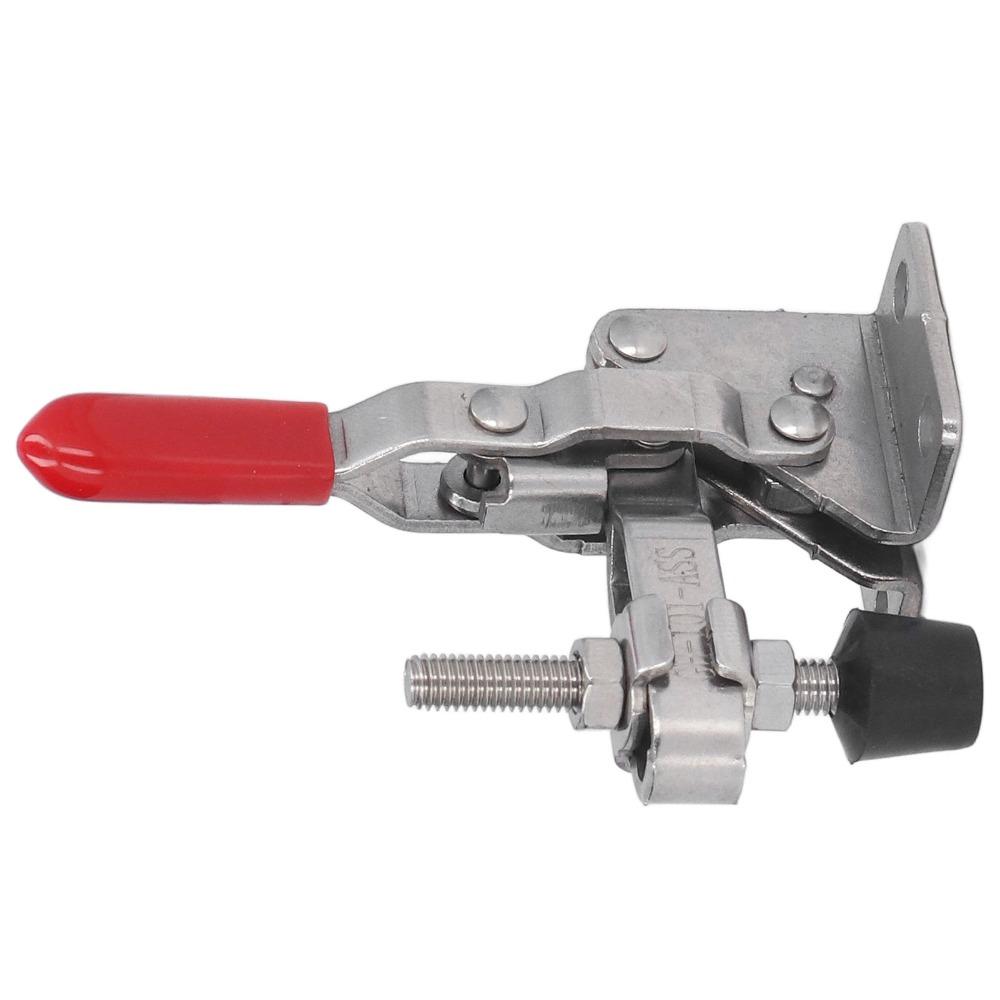 Silver Toggle Clamp Antislip Hand Clamp Tool Heavy Vertical Toggle Clamp  Household