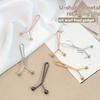 4Pcs Multi-Purpose Polished Iron Garment Clips, Secure Fastening & Stylish Decorative Accessory