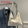 Fashionable Silver Bucket Bag With Pu Material For Daily Use And Street Style Appeal