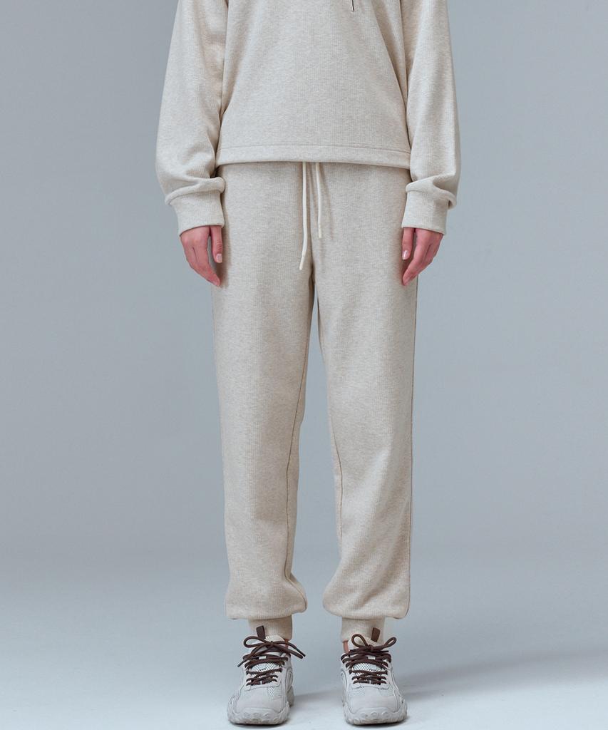 MALOUPE 2304 Knit Jogger Pants (Beige)