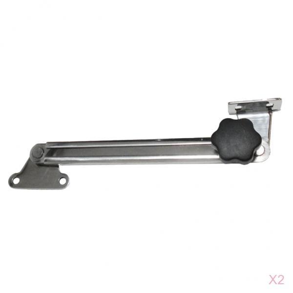 2x 8" Stainless Steel Boat Lock Hatch Deck Hinge Adjustable Latch Fastener