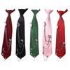 Jk Uniform Punk Tie Metal Chain Rhinestones Collar Japan Jk Seifuku Cosplay Pre-tied Tie Schoolgirl JK Suit Neckwear