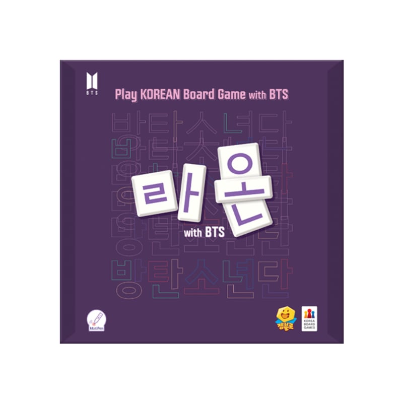 

Лаон с настольной игрой BTS