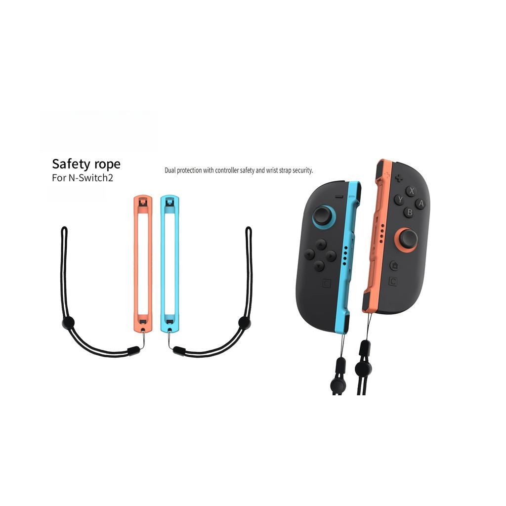 Upgraded Wrist Strap for Switch 2 Gamepad, Teflon Surface for Quiet & Smooth Use, Anti-Slip & Adjustable