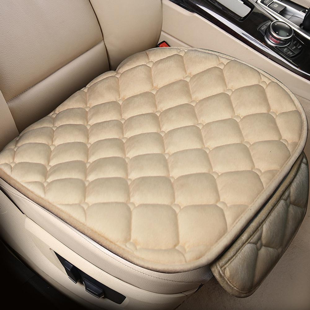 Universal Anti-slip Warm Winter SUV Car Seat Cover Cushion Front Rear Flax Cushion Breathable Protector Mat Pad Auto Accessories