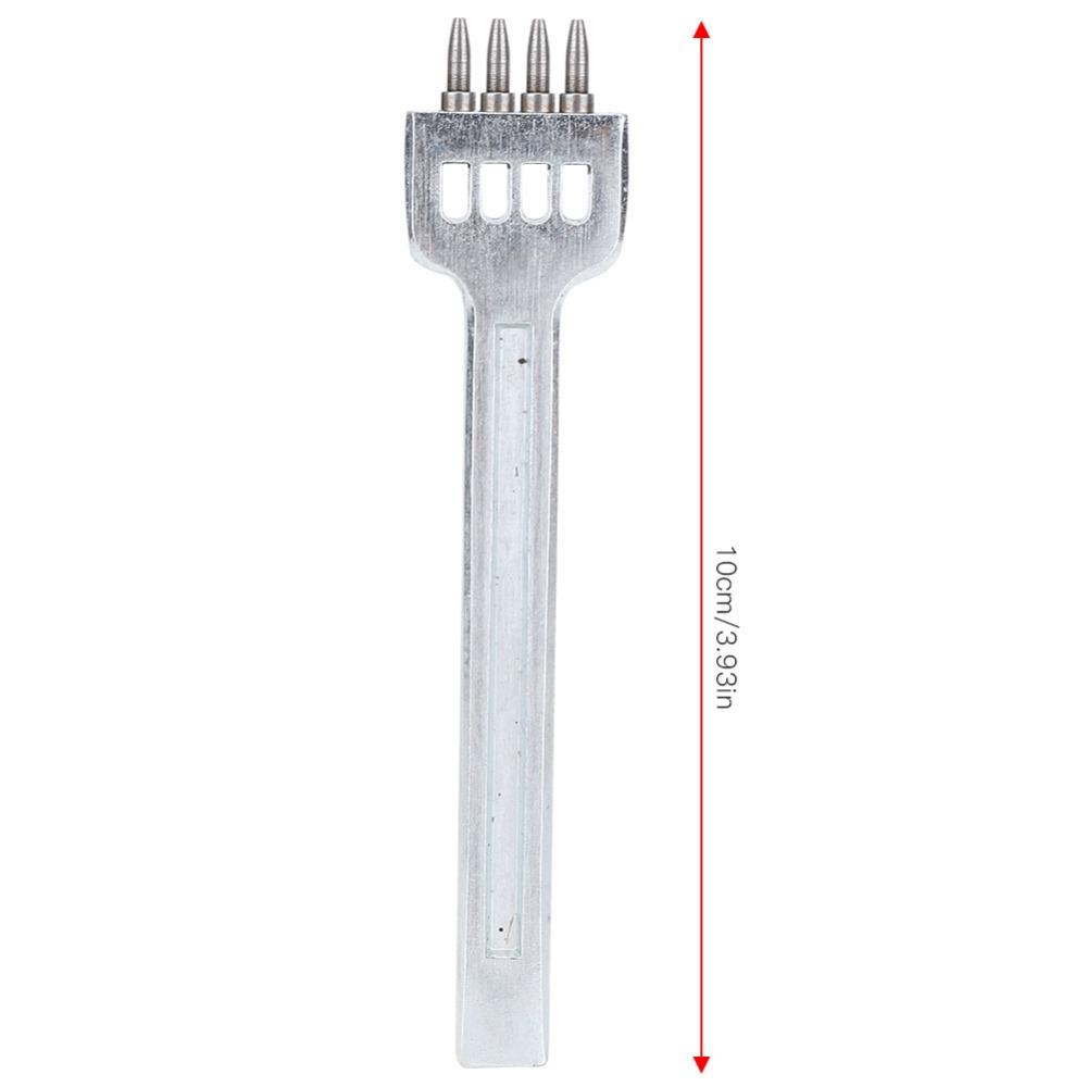 3pcs 2+4+6 Prong Leather Stitching Punch Alloy Steel Leather Hole Punch  For DIY Craft