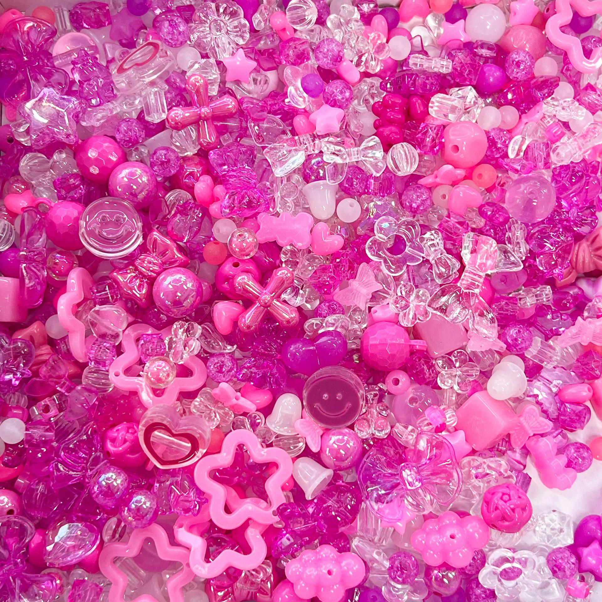 

Colorful Acrylic Beads Pack for DIY Jewelry & Phone Chains with Elastic Band QZ520