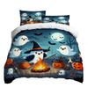 Halloween Three-piece Bedding Set Quilt Cover Pillowcase Brushed Fabric Thickened