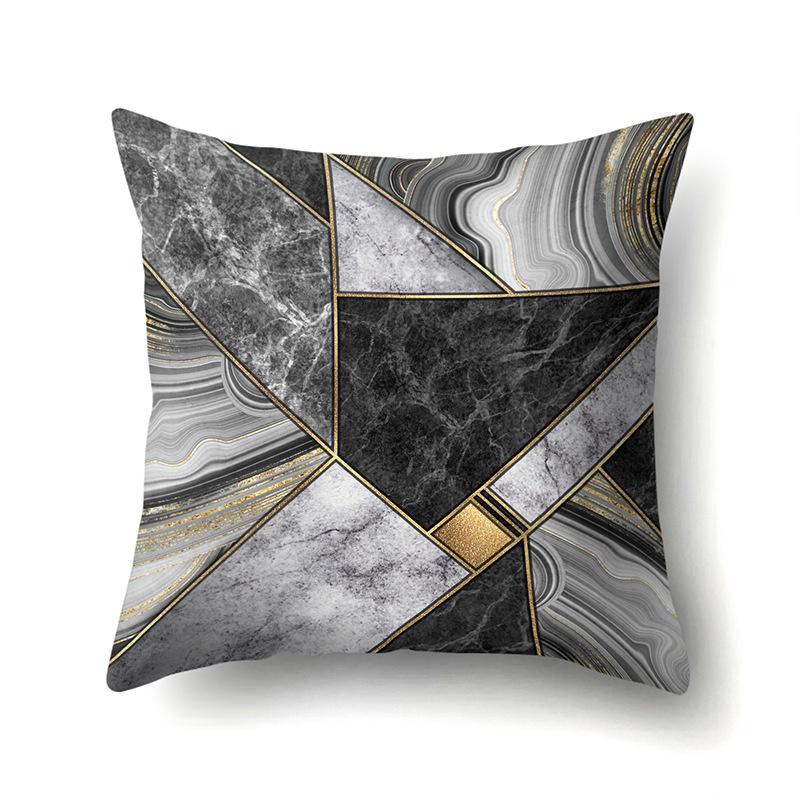 Geometric Simple Marble Print Pattern Cushion Cover Pillowcase Home Living Room Sofa Decorative Pillowcase