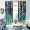 Flower Coloful Elegant Billig Moderne Luksus 2 stk Tynne gardiner til stue soverom vindusgardiner Hjemmeinnredning Gratis frakt