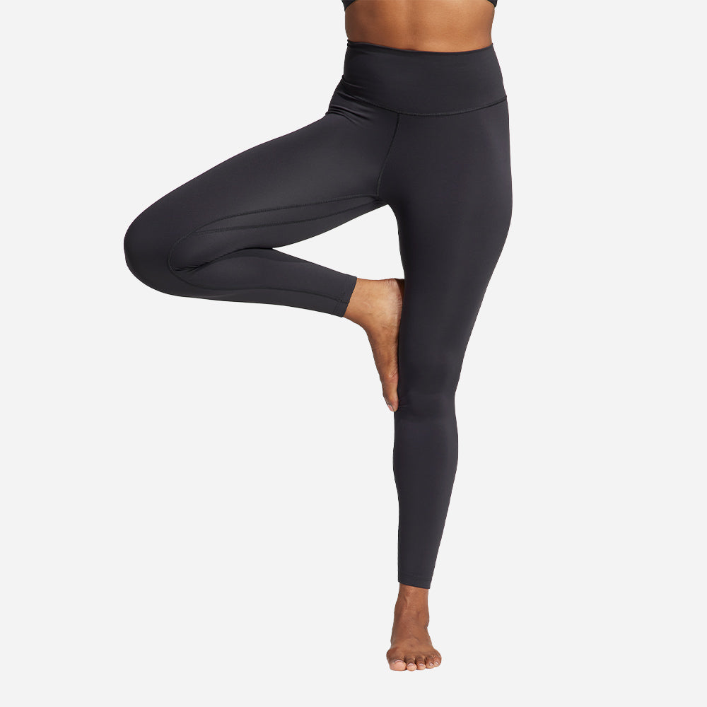 Adidas Solid Color Slim Fit Sports Long Pants Women bottoms Black IL7324