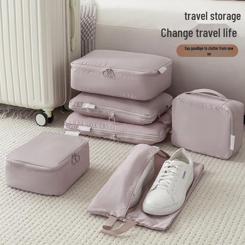 Portable Six-Piece Travel Storage Set: Large Capacity Suitcase Organizer