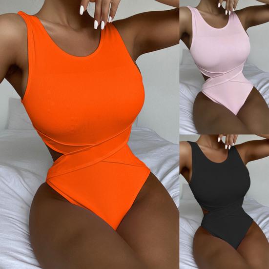 

Женский купальник сплошной цвет Slim Fit дышащий летний универсальный купальный костюм для пляжа