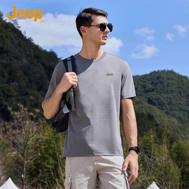 JEEP Men's Round Neck Short Sleeve T-shirt