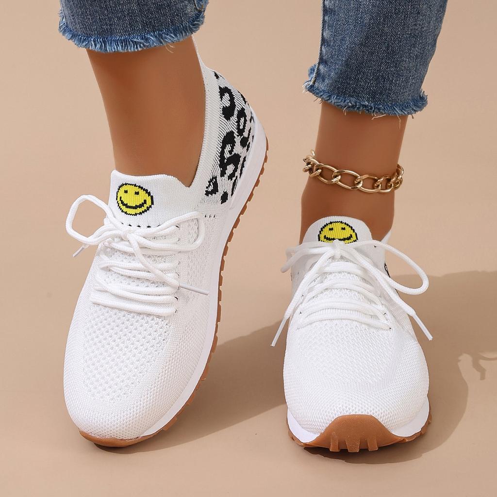 Foreign Trade Large Size Women's Casual Shoes 2025 New Flat-soled Sports Shoes Versatile Korean Version Mesh Breathable Single Shoes