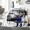 Messi Customize Text Blanket Lightweight Customizable Blanket Warmthful Decor Throw For Picnics Living Room Chair Sofa All-Season Use