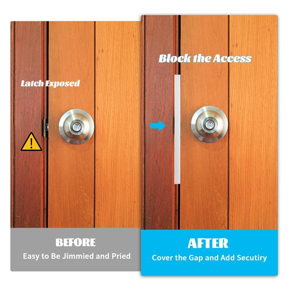 Stainless Steel Door Latch Guard Plate 7 Inch Latch Shield  To Block Access To Door Lock Deadbolt